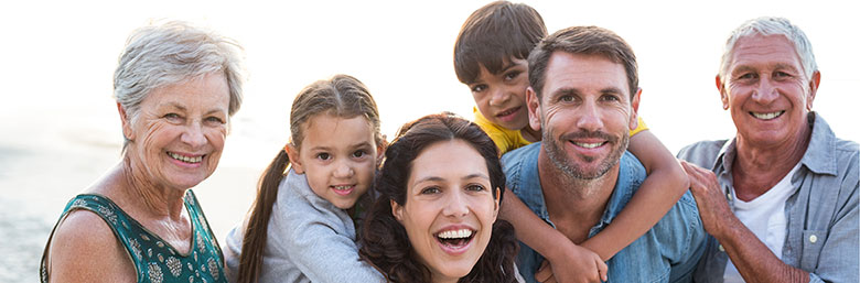 smiling family